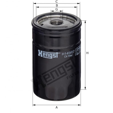 Hengst OIL FILTER H14W07